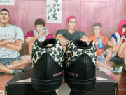 Converse Leopard Print Black Low-Top Sneakers