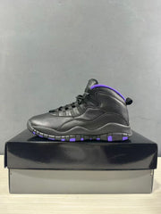 Jordan Air Jordan 10 High Black and Purple Sneakers 130209-051