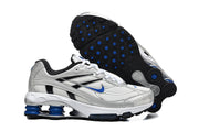Nike Shox Ride 2 Silver and Blue Sneakers