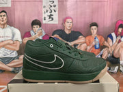 Nike Green Low-Top Sneakers with Swoosh and Gum Sole