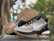 Nike Kobe 6 Basketball Sneakers Black Beige Gum
