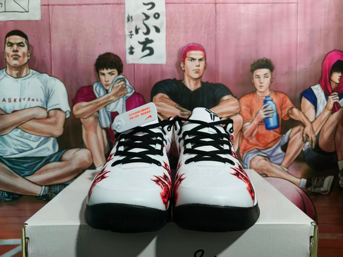 Nike Basketball Sneakers White Black Red
