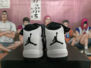 Jordan White Black High-Top Basketball Sneakers