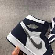 Air Jordan 1 Co.JP High Sneakers White Navy Silver DC1788-100