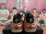 Nike Rose Gold Black Basketball Sneakers