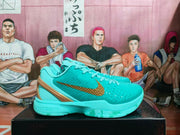 Nike Zoom Basketball Sneakers Turquoise Gold