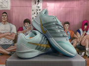 Nike Basketball Shoes in Blue with Gold Swoosh