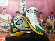 Nike White Green Basketball Sneakers