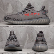 Yeezy 350 V2 Black Grey Zebra Sneakers