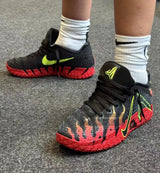 Nike Basketball Sneakers Black Red and Neon Green