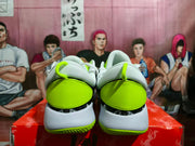 Nike Zoom Basketball Sneakers Neon Green Gray