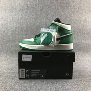 Jordan Air Jordan 1 Mid SE Green White Black Sneakers 852542-301