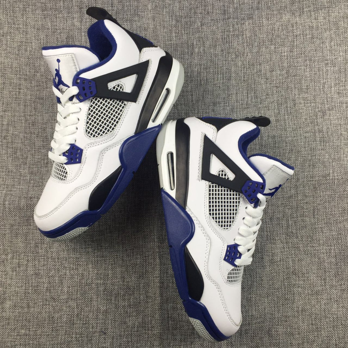 Jordan Air Jordan 4 White Black Blue Sneakers