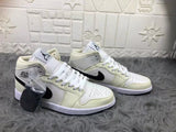 Jordan Air 1 Mid Sneakers Cream White Black