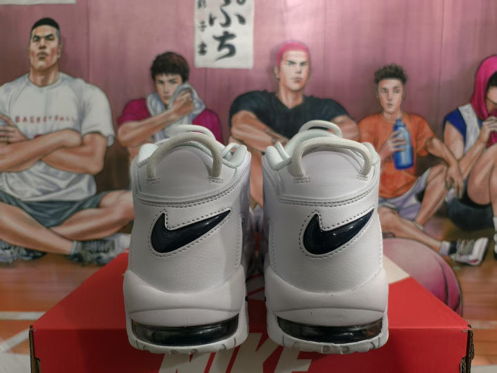 Nike Air More Uptempo Sneakers White Navy