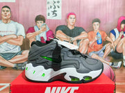 Nike Flight Sneakers Carbon Gray Black Fluorescent Green