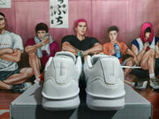 Nike Basketball Shoes in White and Silver
