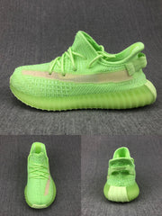 Yeezy 350 V2 Kids Sneakers Glow Green