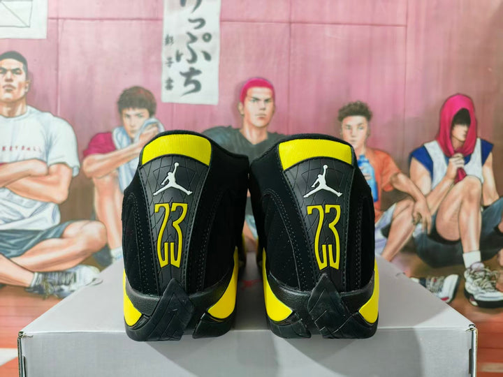 Jordan Basketball Sneakers Black and Yellow