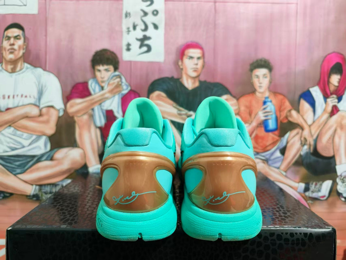 Nike Zoom Kobe 6 Basketball Shoes in Turquoise and Bronze