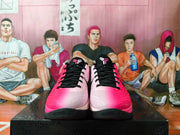 Nike Pink Mismatched Basketball Shoes
