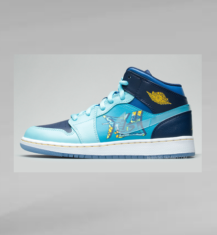 Jordan BV7446-400 High-Top Sneakers Blue