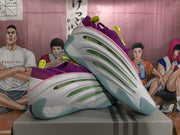 Nike Basketball Shoes White Purple Green