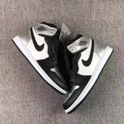 Jordan Air Jordan 1 Silver Toe High-Top Sneakers Black Silver