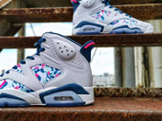 Jordan Air Jordan 6 Multicolor White Blue Pink Sneakers