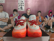 Nike Basketball Shoes White and Bright Orange