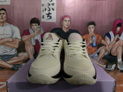 Jordan Basketball Sneakers Beige Black and Pink
