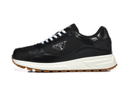 Prada Black Low-Top Sneakers with Gum-Tread Sole
