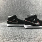 Air Jordan 1 Mid Black Grey Red 554724-060 Sneakers