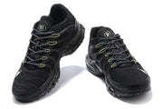 Nike Air Max Plus Black Sneakers with Lime Accents