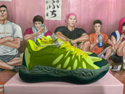 Green and Black Basketball Sneakers
