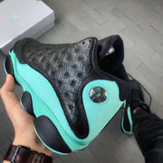 Jordan Air Jordan 13 Island Green Sneakers Black and Green
