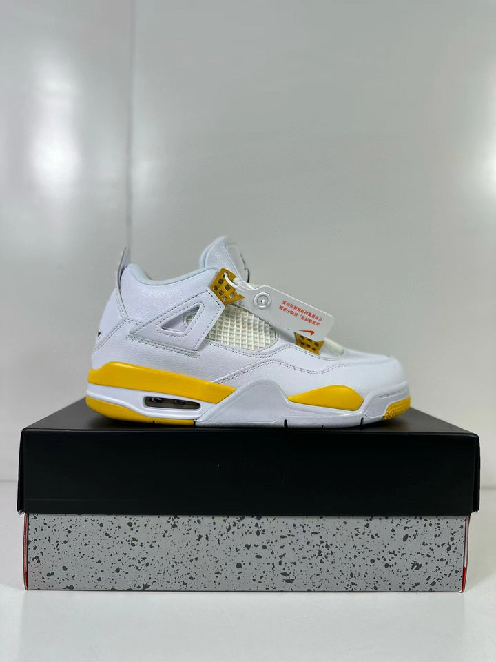 Jordan Air Jordan 4 Retro White Yellow Sneakers AQ9129-102