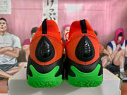 Orange and Green Basketball Sneakers