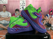 Puma Melo Basketball Shoes Burgundy Purple