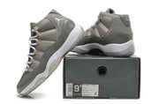 Jordan Air Jordan 11 High-Top Sneakers Gray White 378037-001