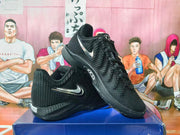 Nike Black Basketball Sneakers with Silver Swoosh