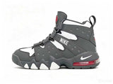 Nike Air More Uptempo High-Top Sneakers, Grey and White