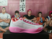 Jordan Basketball Sneakers White and Pink