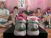 Nike Pink Basketball Sneakers with Silver Swoosh