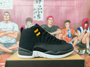 Jordan Black High-Top Sneakers with Gold Accents