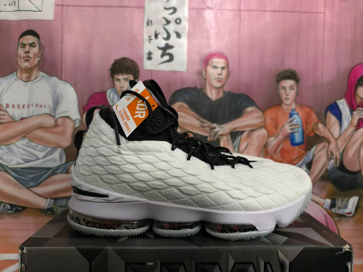 Nike White Black High-Top Basketball Sneakers