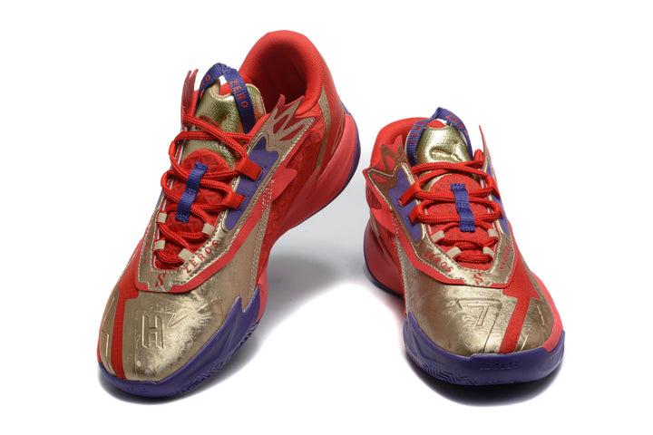 Puma ZEROS 902-1 Basketball Sneakers Red Purple Gold