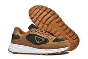 Prada Brown and Black Low-Top Sneakers