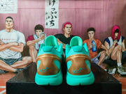 Nike Brunson PE Basketball Sneakers Turquoise Gold