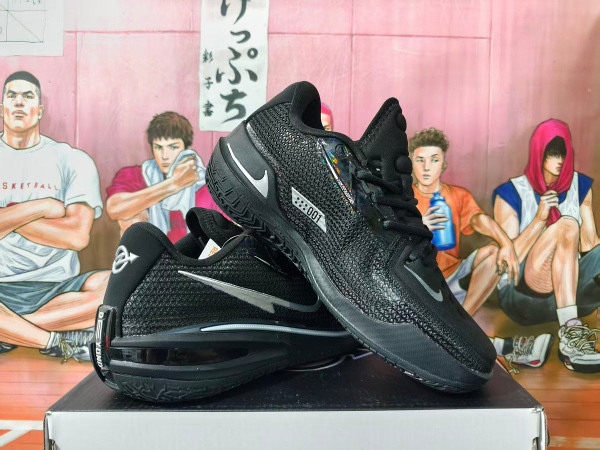 Nike GT Basketball Shoes Black and Silver